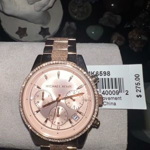 Nwt micheal kors rose gold watch